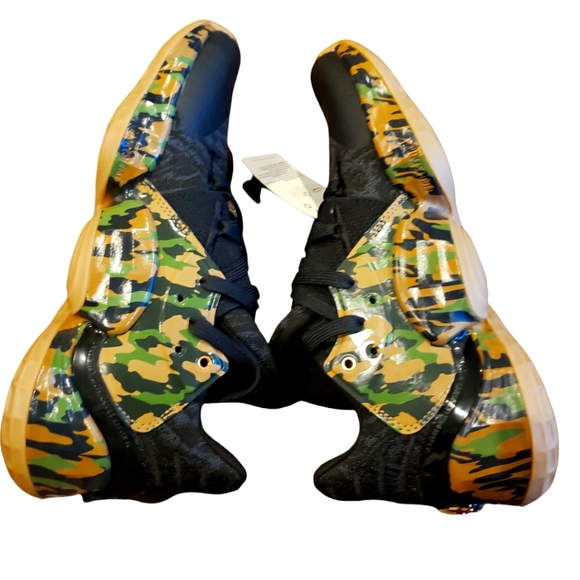 Adidas Harden Vol. 4 Basketball Shoes Black & Camo - Size 7 - Picture 8 of 11